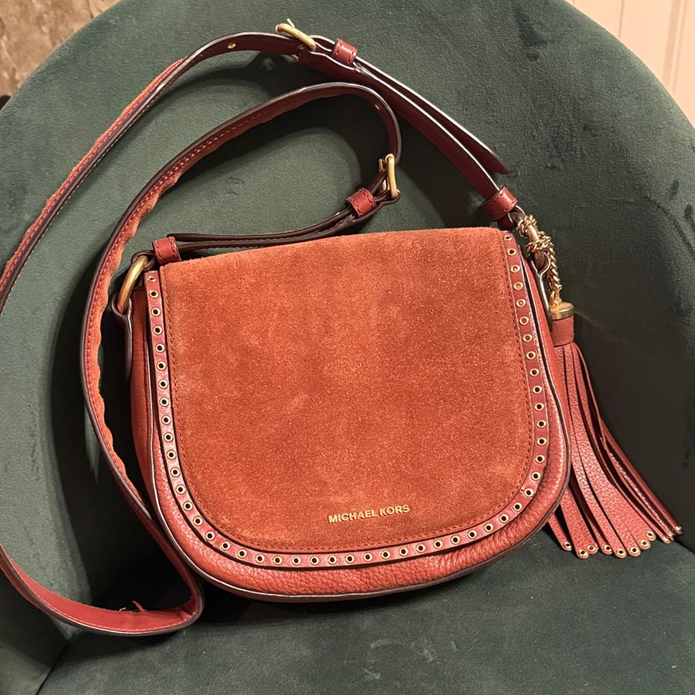 Michael Kors Suede Crossbody Bag